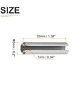 5mm x 35mm Slotted Spring Pin Set, 20 Pack, 304 Stainless Steel Dowel Roll Pin with dimensions labeled