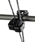 Ultra Low Friction Compound Bow Cable Slide Roller For Smooth Bowstring Action, Game Changing Bow String Splitter, Arrow Pulley, Reduces Firing Noise, Protects Strings, Boosts Speed And Accuracy, Fits Bows With Under 10mm Cable Bar, Black close-up on bow cable bar