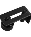Two Piece Adjustable Floor Guide For Sliding Barn Doors With Eight Setup Options Low Profile Flush Bottom Design Carbon Steel And POM Nylon