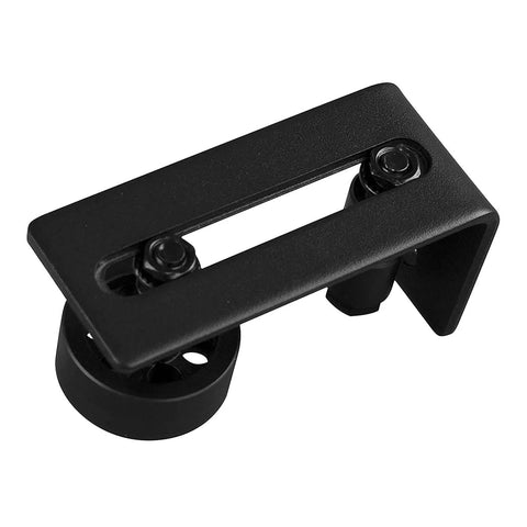 Two Piece Adjustable Floor Guide For Sliding Barn Doors With Eight Setup Options Low Profile Flush Bottom Design Carbon Steel And POM Nylon