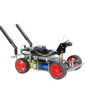 AI Powered RC Robot Car With Deep Learning And Ackermann Steering For Real Time Autonomous Driving Self Driving Platform For STEM Education A Cool Project For Teens And Engineers To Build Learn And Create, red wheels