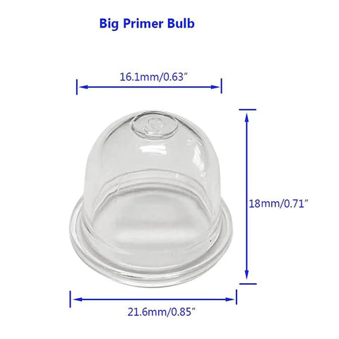 Primer Bulb Pump For 2 Cycle Small Engine String Trimmer Weed Eater Chainsaw Leaf Blower Replacement Universal Fit Zama