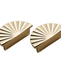 Gold Semicircular Cabinet Handle For Wardrobe, Drawer And Door Zinc Alloy Pull Knob, Luxury Home Furniture Hardware Upgrade, Sleek Design