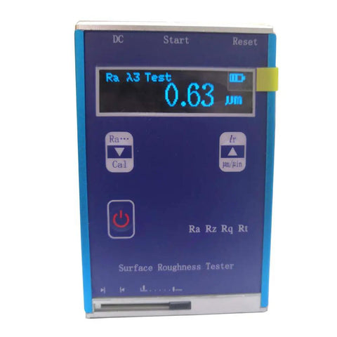 Digital Surface Roughness Tester With Ra Rz Rq Rt, Portable Profilometer for metal and nonmetal surfaces, front view