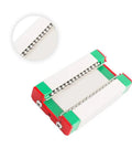 300mm Linear Rail Guide With MGN12H Sliding Block For 3D Printers And CNC Machines, H Type, shown at side view with ball bearings
