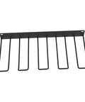 Heavy Duty Wall Mounted Power Tool Holder With Rock Solid Steel Garage Storage Rack for Drills and Hand Tools, black metal design