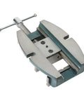 Versatile Drill Press Vise With 4 Inch Jaw Width And 4 Inch Max Jaw Opening Continuous Nut Heavy Duty Cast Iron Frame Ground V Groove Jaws Pro Grade Workhorse With Lifetime Warranty.
