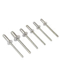 Pop Rivets Kit Pro Grade For DIY Projects 120Pc Aluminum Blind Rivets M3.2 M4 Dome Head Assorted Set For Furniture Repair