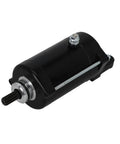 Side view of Go-To Starter Motor 6D3-81800-00-00 For Yamaha WaveRunner VX Deluxe VX1100B black 12V with 9-tooth pinion.