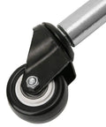 2 Inch PU Gate Wheel Swivel Caster With Spring Loaded Design Heavy Duty 110lbs Load Capacity Universal Mounting Plate For Gates And Doors