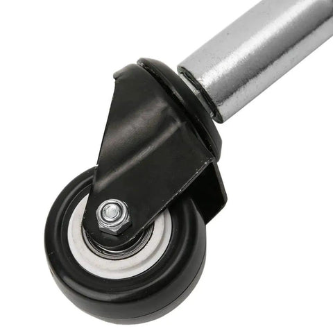 2 Inch PU Gate Wheel Swivel Caster With Spring Loaded Design Heavy Duty 110lbs Load Capacity Universal Mounting Plate For Gates And Doors