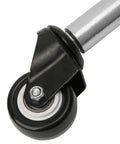 Heavy Duty 2 Inch Pu Gate Wheel Spring Loaded Caster For Farm Gates Rock Solid 110 Pound Capacity visible detail of caster wheel assembly.