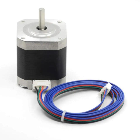 NEMA 17 stepper motor with attached Six Pack Two Meter XH2.54 4 Pin To 6 Pin Terminal Stepper Motor Cables Set.
