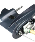 Heavy Duty Long Shaft Lower Unit Assembly Fits 25HP 30HP Two Stroke Outboard Motor Replacement Gearcase 69P45300, showing detailed gearcase structure.