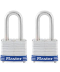 Two Pack Laminated Steel Padlocks With Keys Keyed Alike For Indoor Outdoor Security Ideal For Gates Fences Sheds Workshops