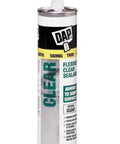Clear Elastomeric Sealant For Indoors And Outdoors, Flexible Weatherproof Caulk, General Purpose Adhesive Sealant, Model 18384 tube