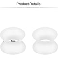 0G Ear Tunnels Kit Ultra Thin Silicone Flesh Flexible Gauges Set Of 6 Pairs Clear White Black For Piercing Expansion Plugs Earlets Retainer For Women And Men 8mm