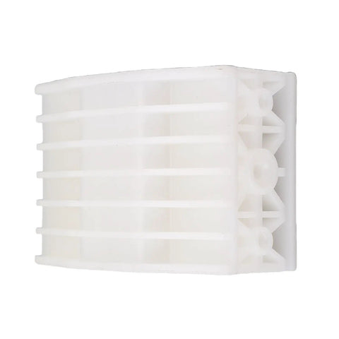 Electric Linear Actuator Slide Block For Reciprocating Motion Systems Motor Push Rod Slider Rail With ABS Material Slick Stable Connection Replacement Part For DIY Projects And Heavy Duty Applications white ABS slide block close-up