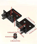 Concealed Cabinet Hinges 2 Pack Invisible Up And Down Door Pivot For Wood Panels CT Corner Codes Display Support Bracket