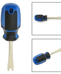 Underwater Valve Handwheel Wrench For Tanks And Regulators, Pro Grade Lightweight Steel And ABS Tool, Dual Heads Shown