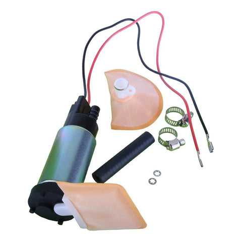 Beefed Up High Performance 1 Piece Electric In Tank EFI Fuel Pump Kit With Strainer Filter Gasket Hose Stainless Steel Clamps