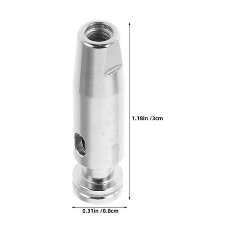 Three Pack Epee Blade Tips Replacement For Fencing Gear Stainless Steel Practice Epee Point with size dimensions