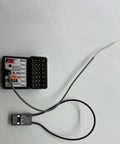 Waterproof 6CH Gyro Receiver For 2 4G RC Cars And Boats IPX4 compact module with wires and connectors visible