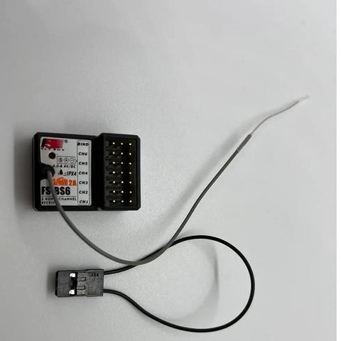 Waterproof 6CH Gyro Receiver For 2 4G RC Cars And Boats IPX4 compact module with wires and connectors visible