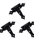 3 Pack T Shape Rustproof Iron Light Duty Shed Hinges For Doors And Gates DIY Strap Hinges With Silent Operation Corrosion Resistant