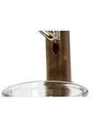 Kickback Ready Dutch Cold Brew Coffee Maker 1500ml Wooden Tower Iced Coffee Pitcher dripping brewed coffee into glass basin.
