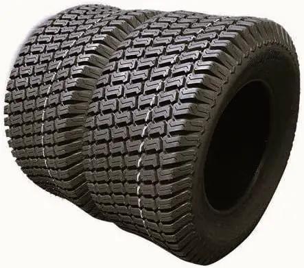 Two New 20x8.00-8 6Ply Turf Trac Pattern Lawn Mower Tires Tubeless for Garden Tractors Riding Mowers