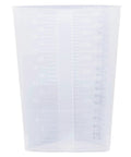 32 Oz Graduated Triangular Intake Output Containers, Plastic, 5 Pack For Precise Urine Output And Lab Measurements, Clear Beakers With Oz And CC Markings, Durable Bulk Pack, clear 32 oz plastic beaker with graduated markings