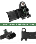 Map Sensor Replacement That Fits OEM 55573248 12591290 12644228 SU9491 2133842 Bolt On For Chevy Impala Silverado GMC Canyon Sierra Buick Lacrosse And Keeps Your Ride Running Right Car Accessories, black plastic, 1.62x1.87x0.96 in
