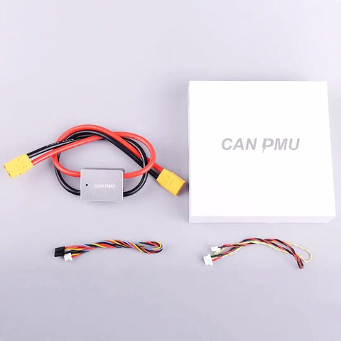 UAVCAN Digital Voltage and Current Sensor for ArduPilot and PX4 Open Source Drone Rigs with cables and box