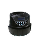 Smooth Operator Money Counter Machine And Automatic Coin Sorter With Cash Wrapper showing digital display and sorting slots.