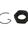Heavy Duty Axle Nut Kit For Ford And New Holland 8N Tractors, includes hex nut and locking ring for wheel retention.