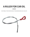 Mercedes 722.6 Transmission Fluid Dipstick Replacement Tool with red handle and metal dipstick for easy oil level check.