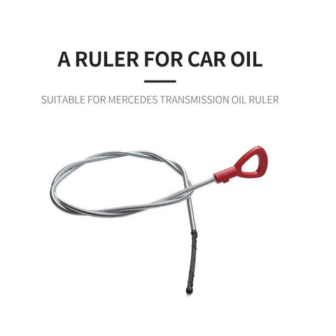 Mercedes 722.6 Transmission Fluid Dipstick Replacement Tool with red handle and metal dipstick for easy oil level check.