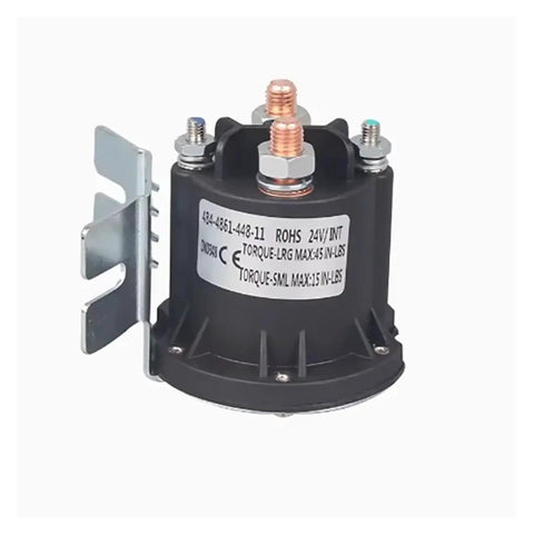 Heavy Duty 12V 24V 48V Electric Forklift Relay Start Switch DC Contactor For Cart Tailboard close-up view with mounting bracket and terminals.