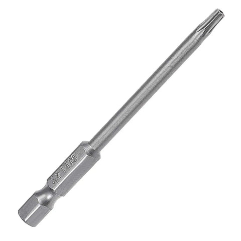 T15 Torx Security Screwdriver Bits Set Features S2 Steel Heavy Duty Magnetic Tips 1/4 Inch Hex Shank And 3 Inch Length For Tamper Proof Jobs, S2 steel TT15 bit