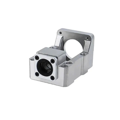 Straight Up Industrial Grade Cast Aluminum C7 Ball Screw Support Bearing Block Fits HM12 To HM15 Linear Guide Shafts For CNC Machines And Weekend Warriors Getting Real Work Done