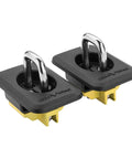 Retractable Truck Bed Tie Down Anchors 2-Pack With Raised Fit OE Texture Top Rail Mount Fits Ford F-150 Super Duty Ranger Chevy