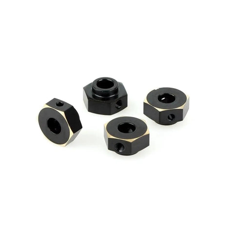 Axial Capra SCX10 II Pro 12mm Wheel Hex Upgrade CNC Brass For RC Crawlers Adds Low Center Weight For Enhanced Steering Stability