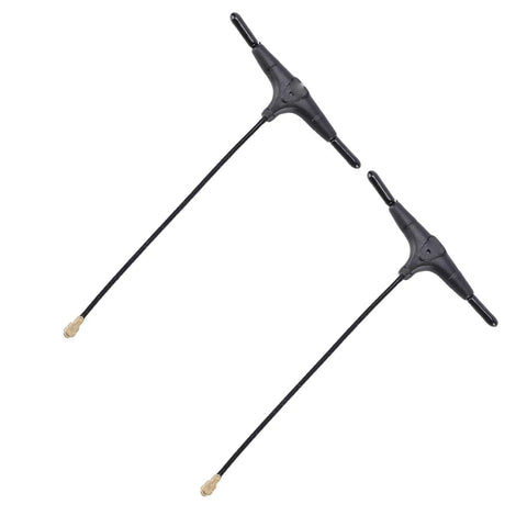 Beefed Up 2.4G T Type Antenna for FPV Drones and RC Gear, 2.5 dBi Gain, 2400-2500MHz Range, slim design, pair of antennas