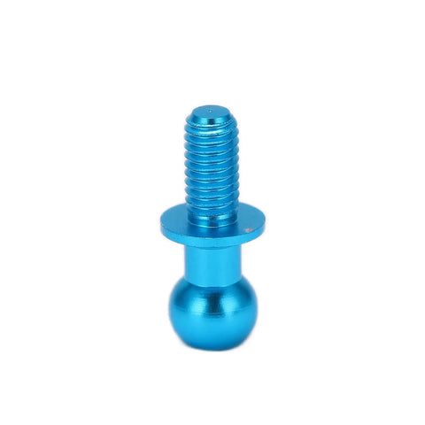 Beefed-Up Aluminum RC Ball Link Track Rod Set For TT01 TT02 Cars, 10 Pieces Ball Screw Ends, Shock Absorber End Caps, Rock-Solid Alloy Build, Blue Finish, Precision Fit For Easy Steering And Lasting Suspension. Blue aluminum RC ball screw end