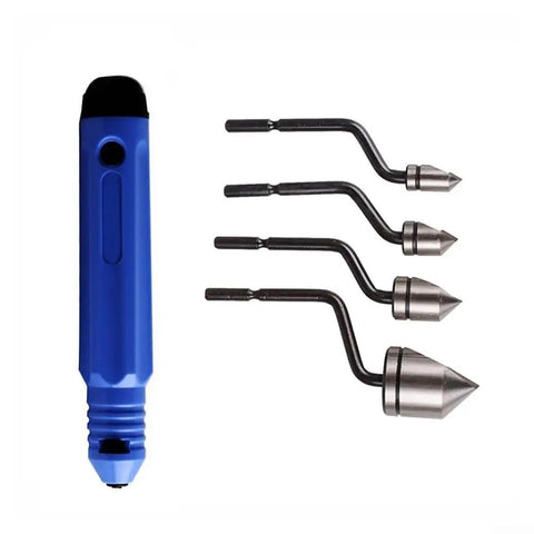 Minhe NB1000 Deburring Handle with blue handle and interchangeable BC6301 BC8301 BC1041 BC1651 chamfer cutter heads.