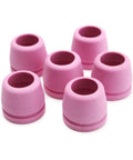 Get 10 Pcs Plasma Torch Nozzles For SG55 AG60 WSD60 Kits That Make Cutting Projects A Breeze And Keep Your DIY Repairs Slick And Smooth, pink rubber nozzles.