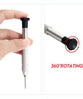 Eyeglass Repair Kit With Ten Style Precision Screwdrivers Seventy Tiny Screws Four In One Portable Driver 360 rotating head