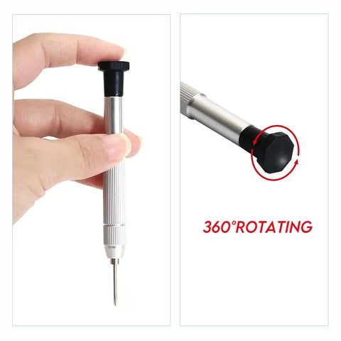 Eyeglass Repair Kit With Ten Style Precision Screwdrivers Seventy Tiny Screws Four In One Portable Driver 360 rotating head