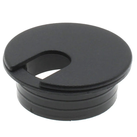 One And A Half Inch U Shaped Desk Grommet Two Pack ABS Plastic Cable Hole Cover For Wires And Cords Through Computer Tables